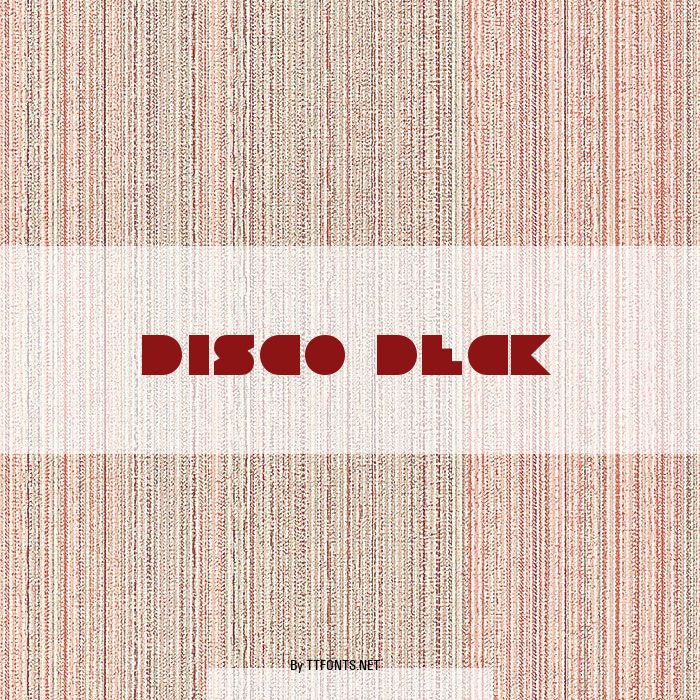 Disco Deck example